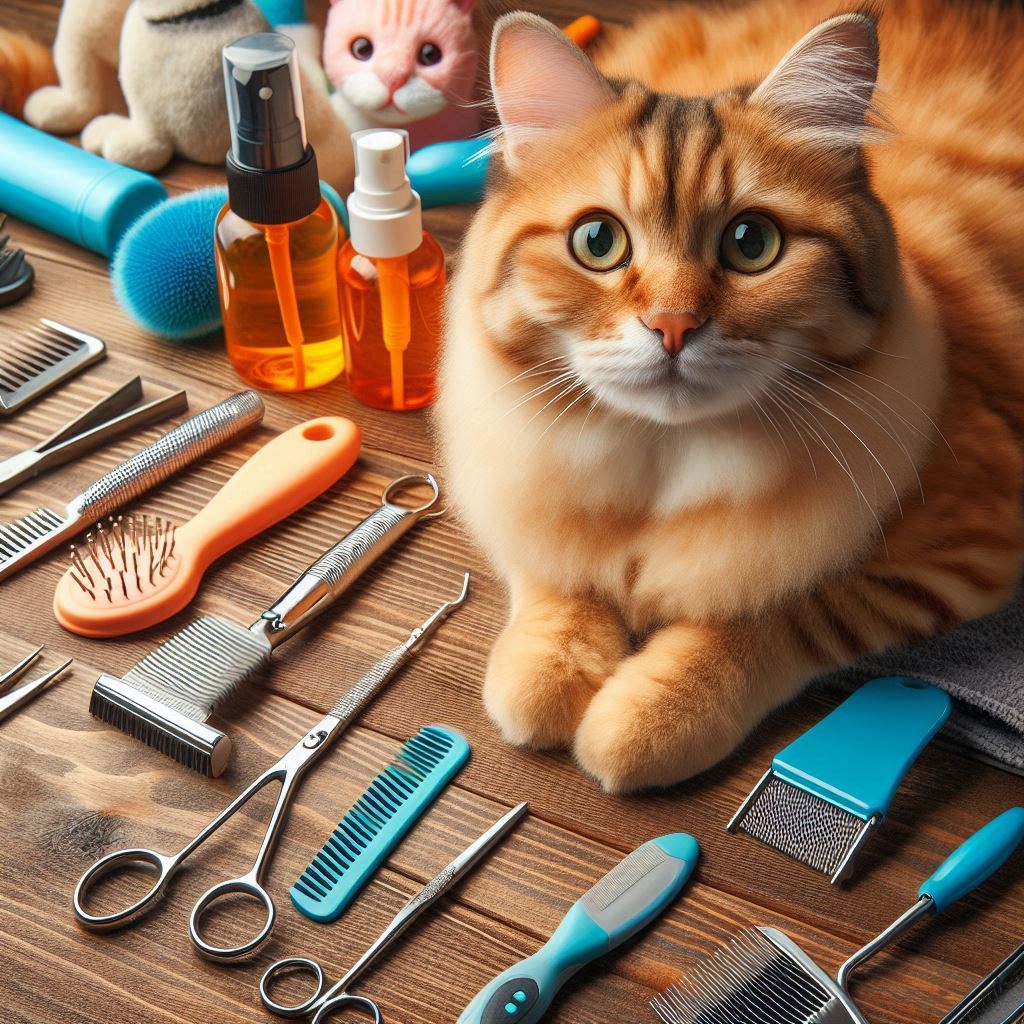 cat grooming tools
